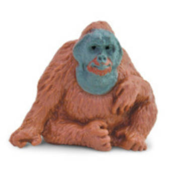 Safari speelset Lucky Minis orang-oetan 2,5 cm bruin 192-delig