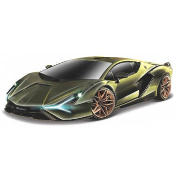 Bburago sportauto Lamborghini Sian FKP groen 1:18