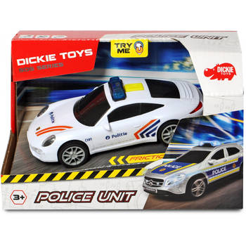 Dickie Toys auto Belgische Politie jongens 15 cm wit 1:32