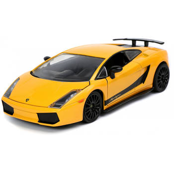 JADA auto Fast & Furious Lamborghini Gallardo 1:24 die-cast geel