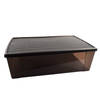 Ruime & Stapelbare Mdf Opbergbox Met Deksel (Zwart, 59 x 38 x 17 cm) - Perfect Voor Kerstballen Of Speelgoed