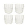 OTIX Waterglazen - Limonadeglazen - 270 ml - set van 4 - Transparant - Glas - Stapelbaar