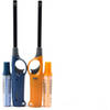 Gasaansteker met navulling 2X Geel en Blauw - HervulbareNavulbare Aansteker - Kinderbescherming - Vlamaanpassing -
