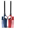 Gasaansteker 2X Rood en Blauw HervulbareNavulbare Aansteker Kinderbescherming Vlamaanpassing Branstofindicator