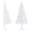 vidaXL Kunstkerstboom hoek 150 cm PVC wit