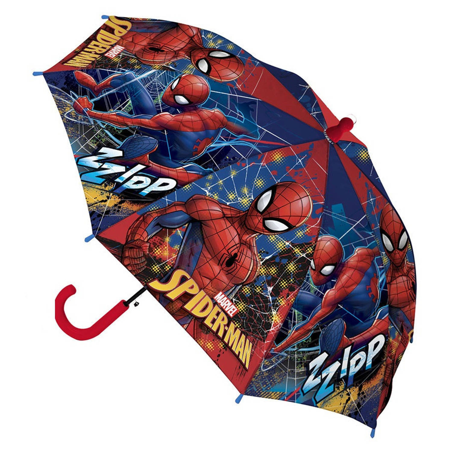 Marvel Kinderparaplu Spider-man Junior 38 Cm Pvc Donkerblauw