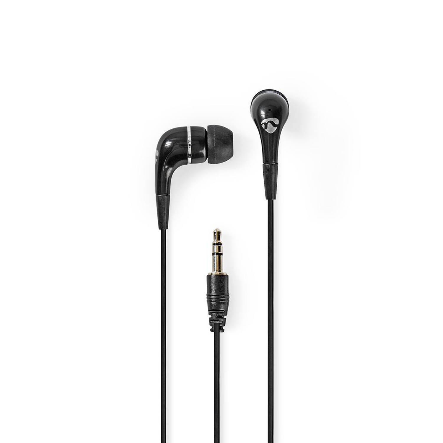 Wired Headphones | 1.2m Round Cable | In-Ear | Black
