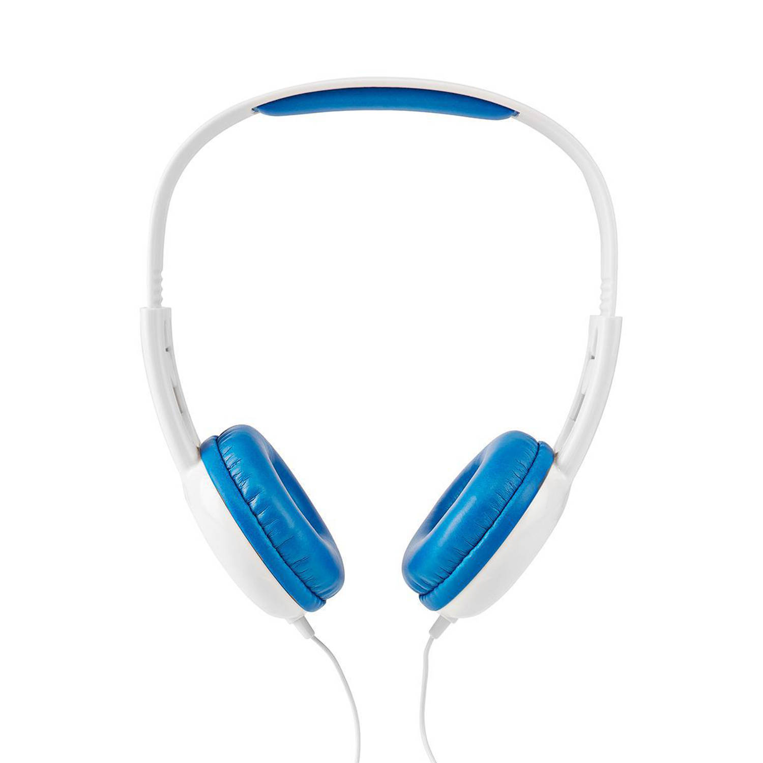 Bedrade Koptelefoon | 1,2 m Ronde Kabel | On-Ear | Blauw-Wit