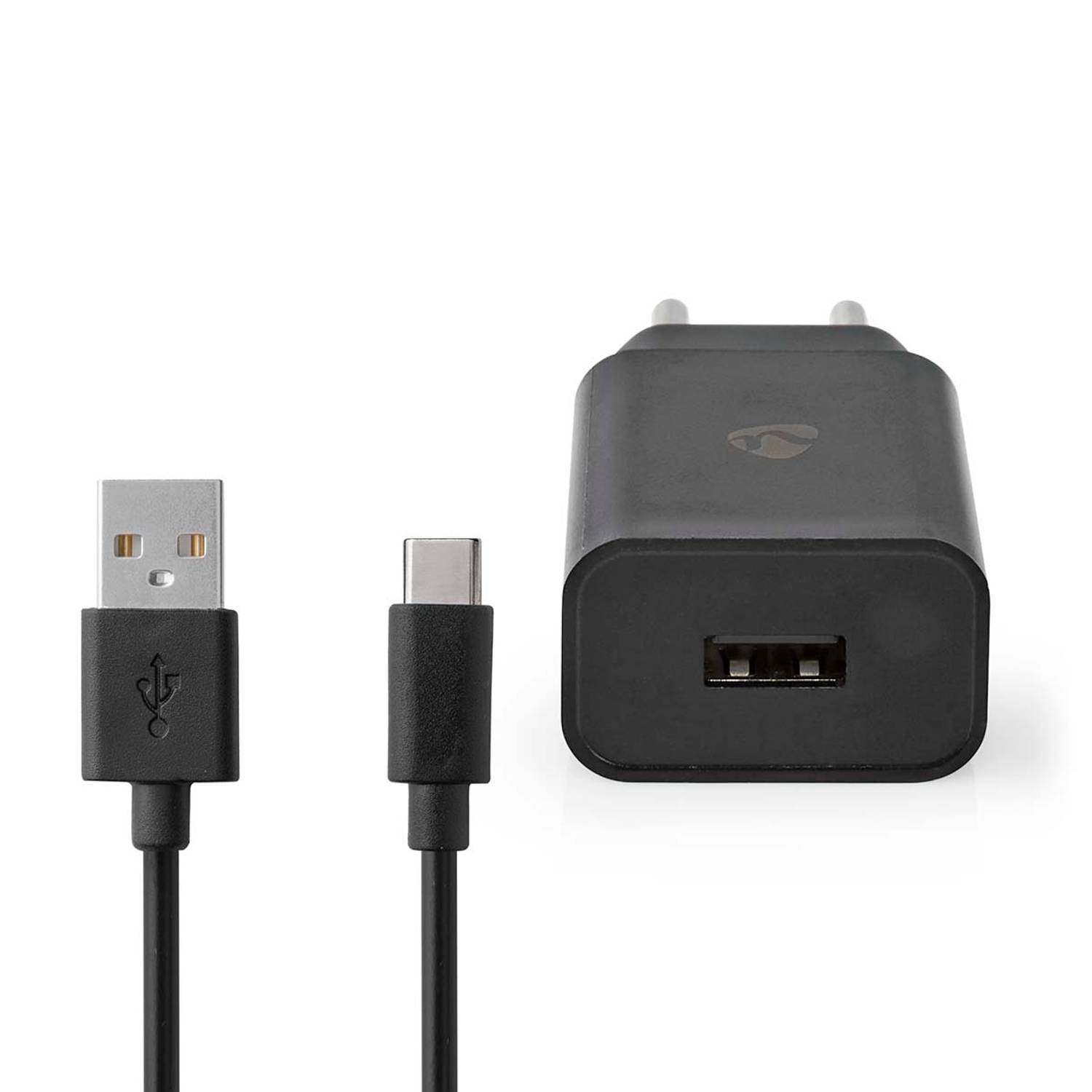 Thuislader | 2,4 A | Losse Kabel | USB-C™ | Zwart