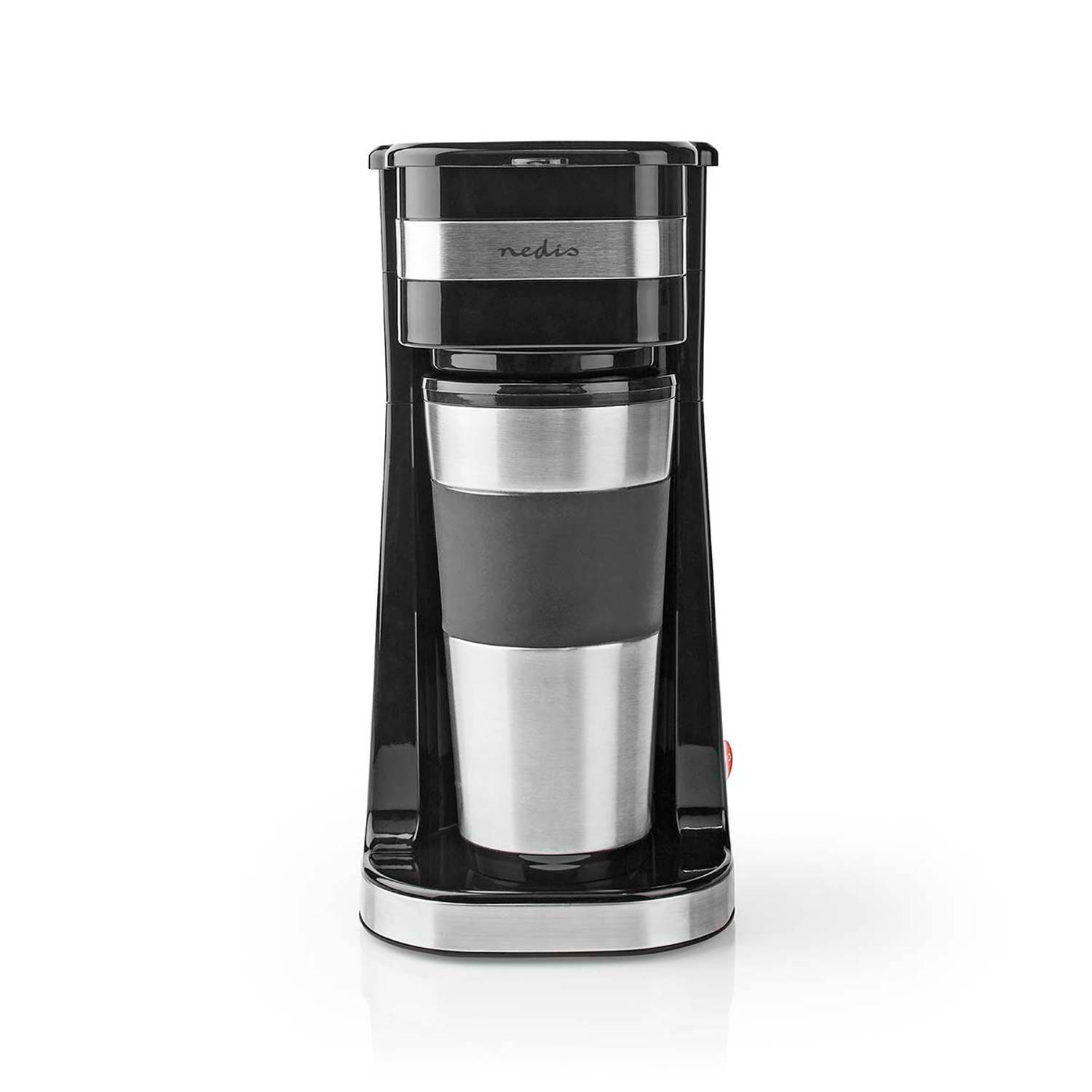 1-Kops Koffiezetapparaat | Dubbelwandige Reisbeker | 0,42 L | Zwart