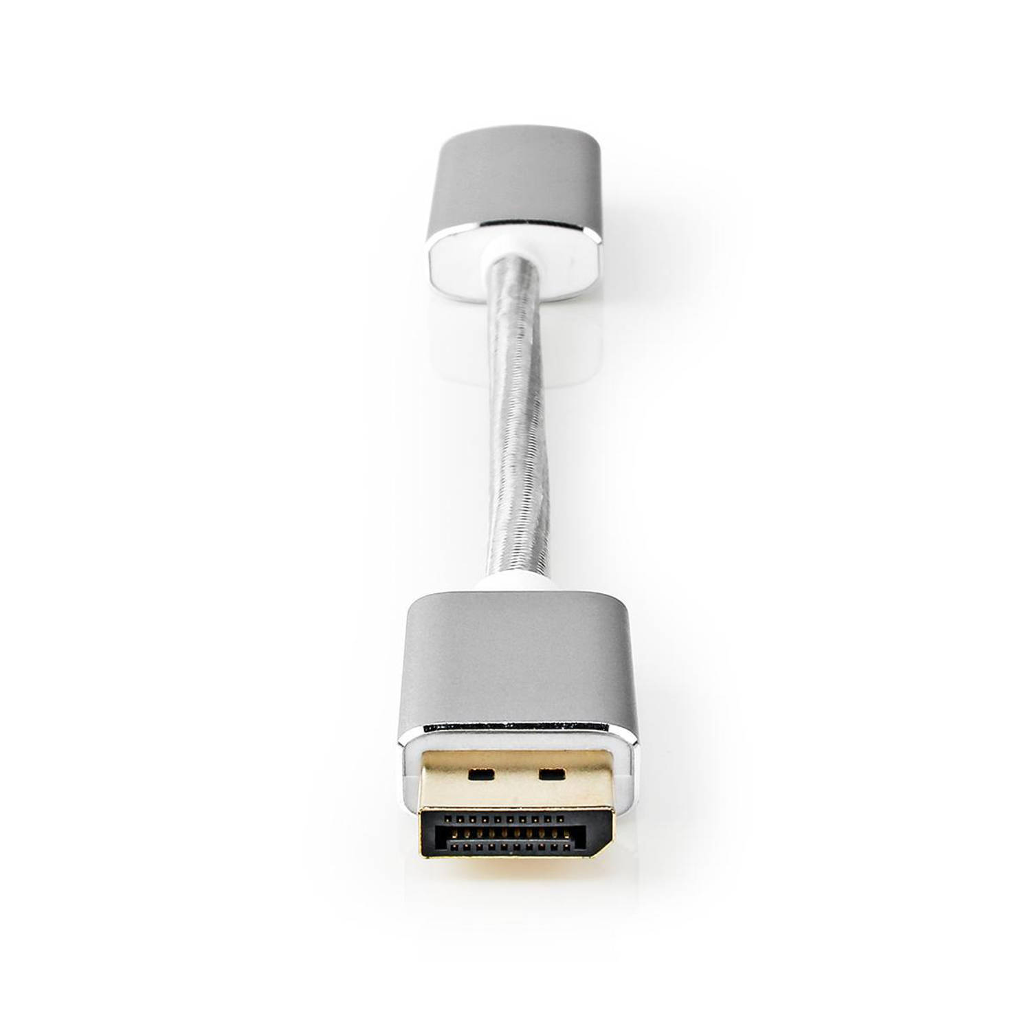 DisplayPort-Kabel | DisplayPort Male | HDMI© Output | 4K@60Hz | Verguld | 0.20 m | Rond | Gebreid