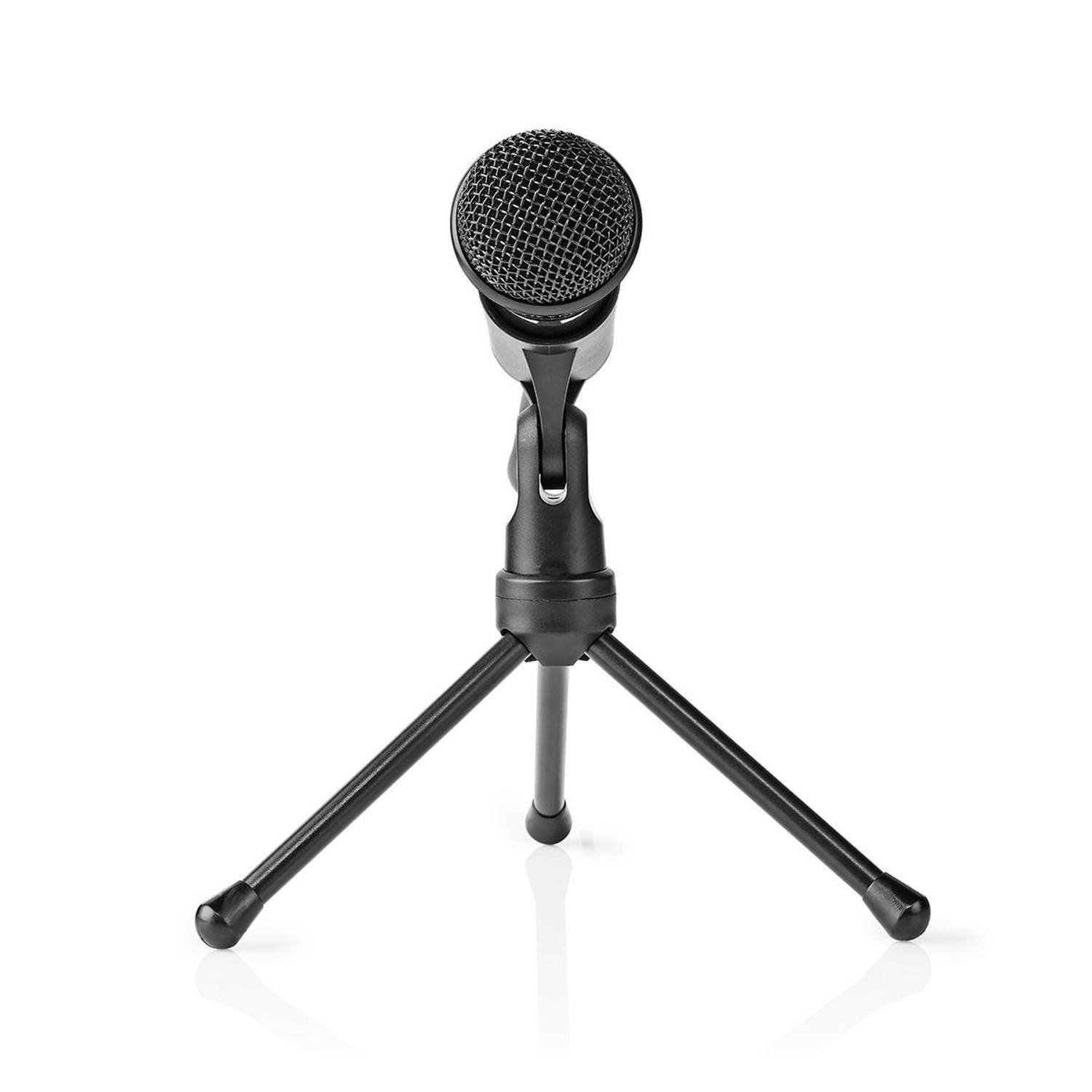 Bedrade Microfoon | Aan-Uitknop | Met Standaard | 3,5 mm