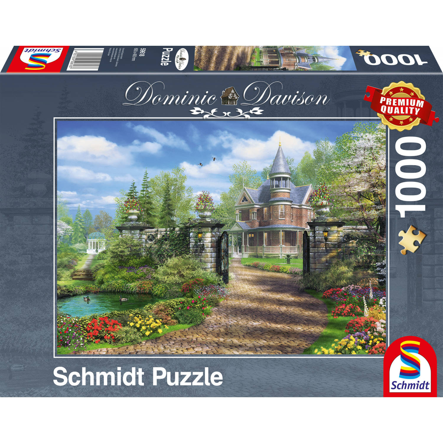 Schmidt Idyllisch landgoed, 1000 stukjes - Puzzel - 10+