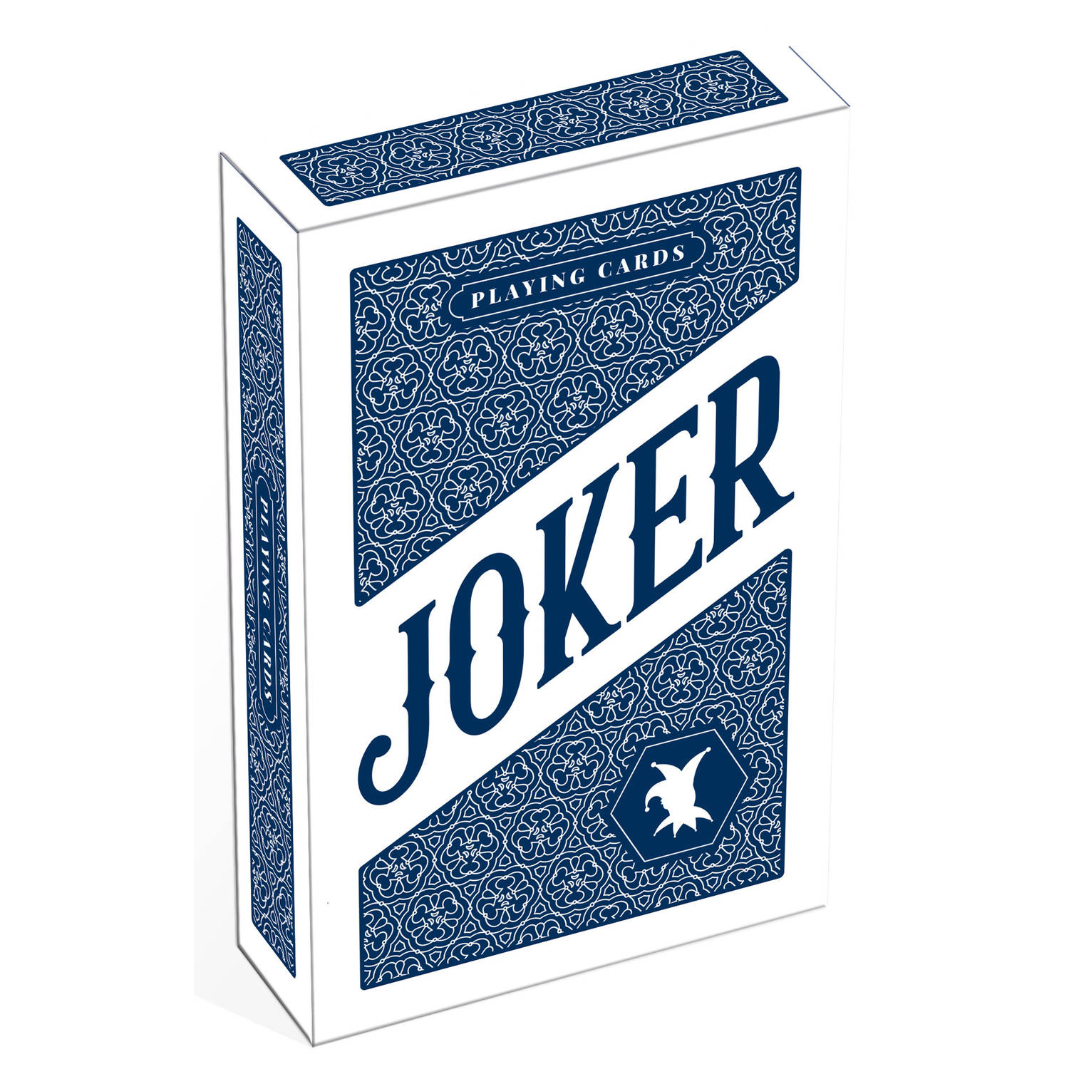 Cartamundi speelkaarten Bridge Joker karton blauw-wit