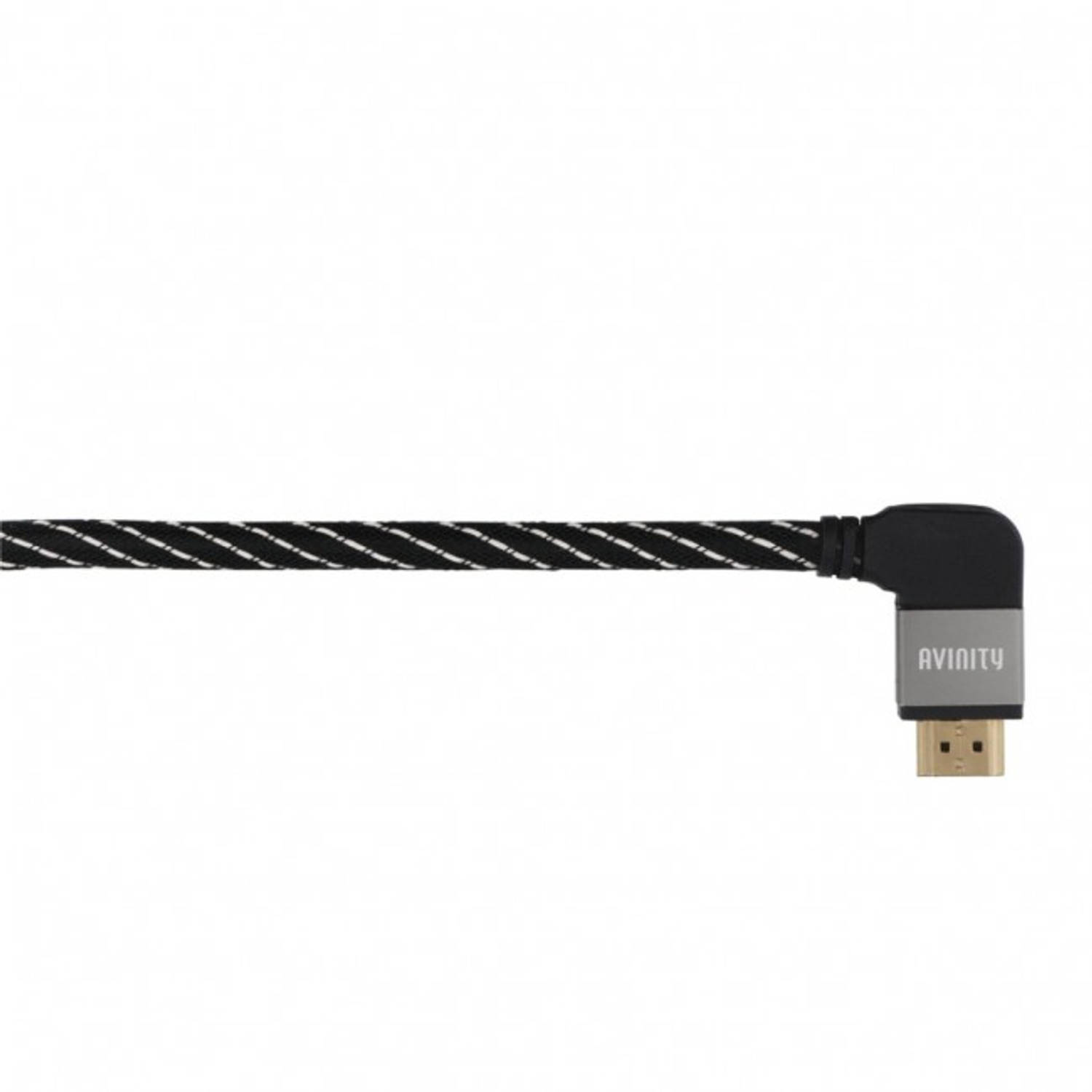 Avinity HDMI kabel met ethernet 90 ° connector 3.0m verguld