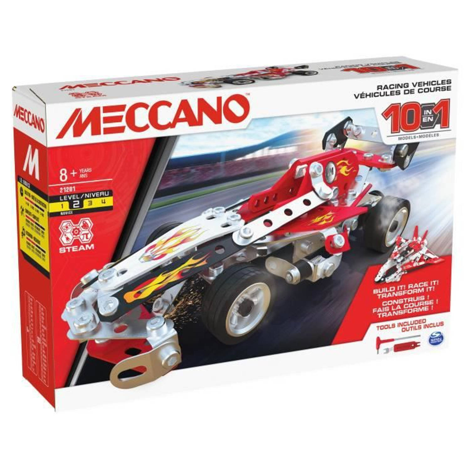 Meccano Racevoertuigen 10 Modellen
