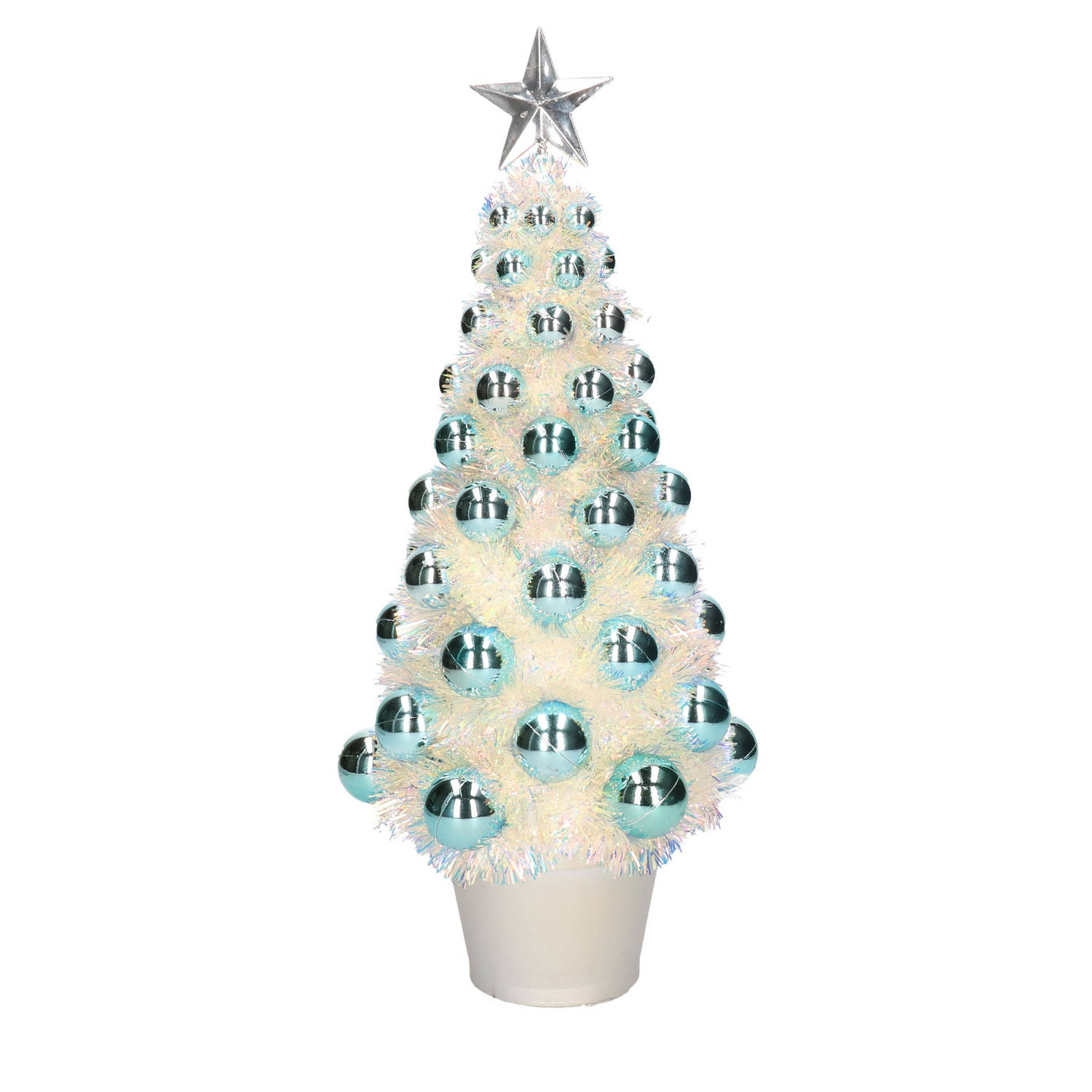Wauw geest Avonturier Complete mini kunst kerstboom / kunstboom blauw met lichtjes 40 cm -  Kunstkerstboom | Blokker