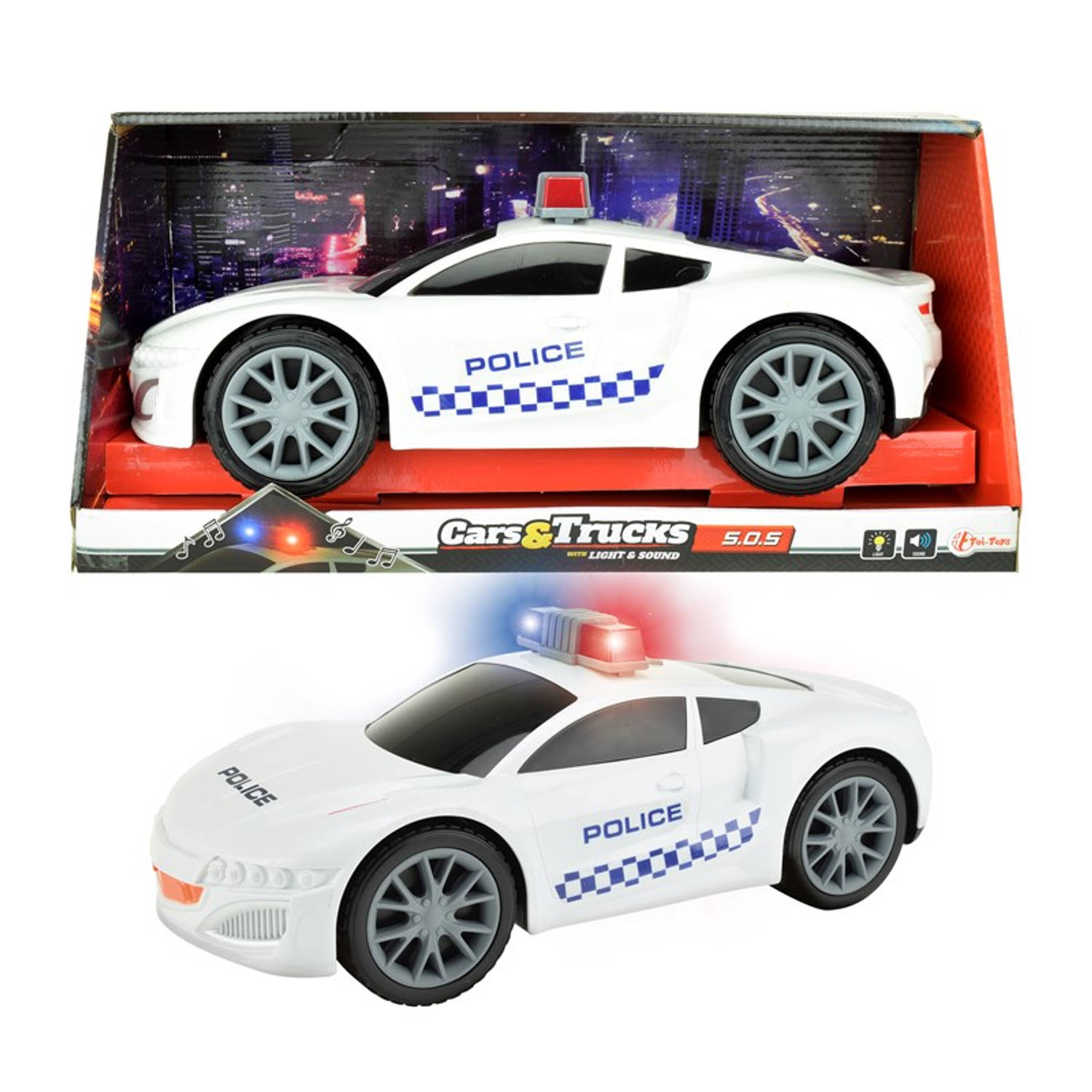 Toi Toys Sport Politie Auto Met L/g