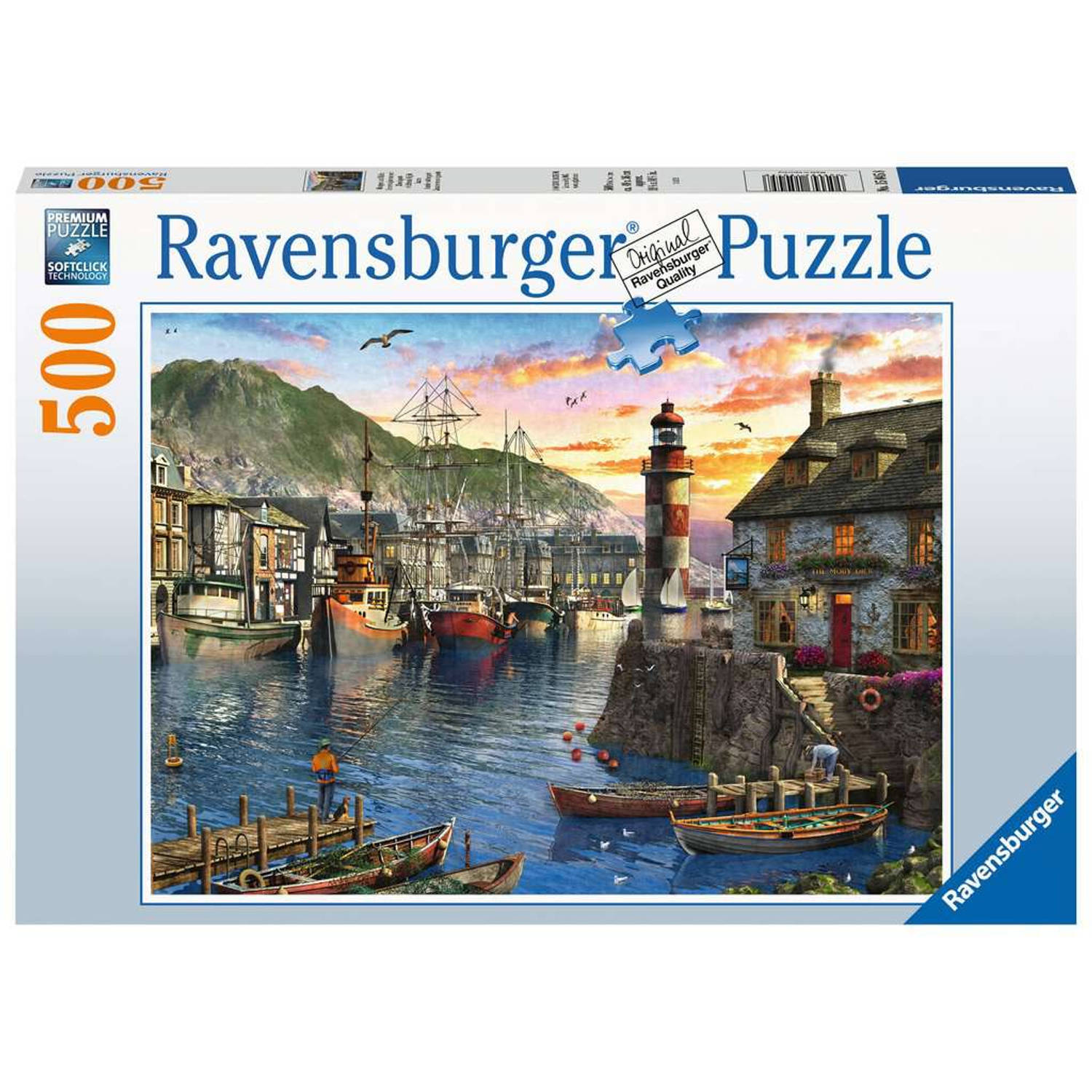 Ravensburger puzzel 500 stukjes S Ochtends bij de haven