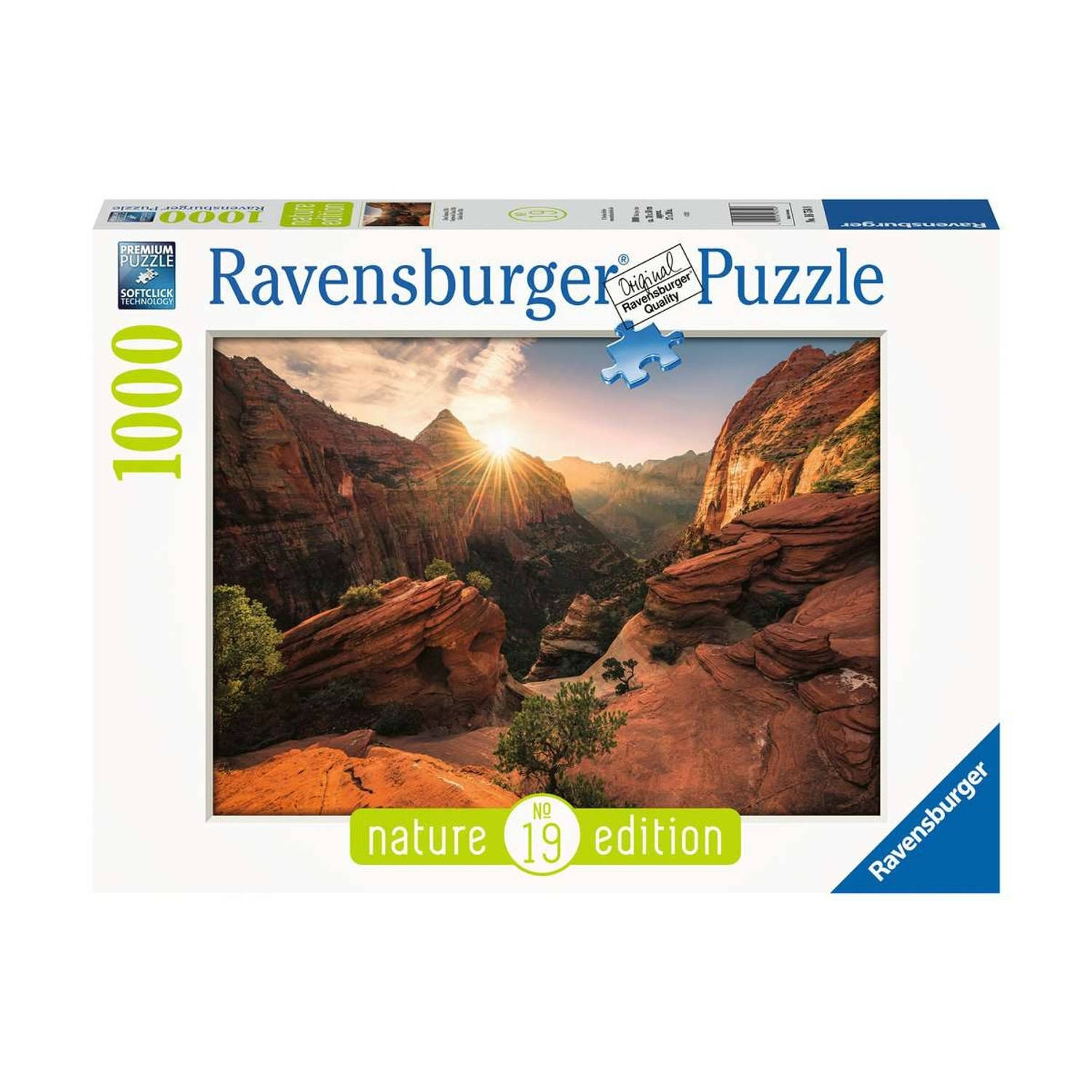 Ravensburger puzzel 1000 stukjes Zion Canyon, USA