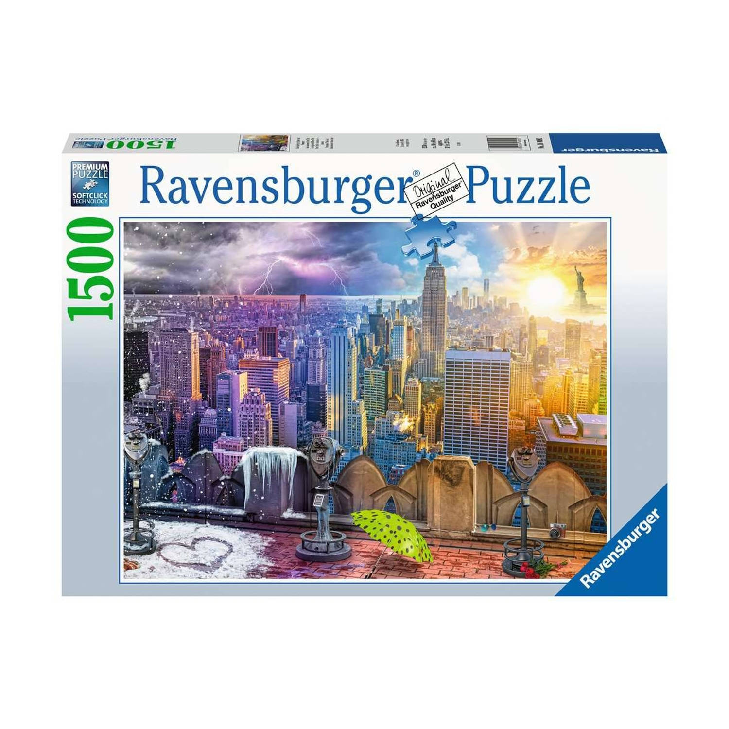 Ravensburger puzzel NY Skyline dag en nacht
