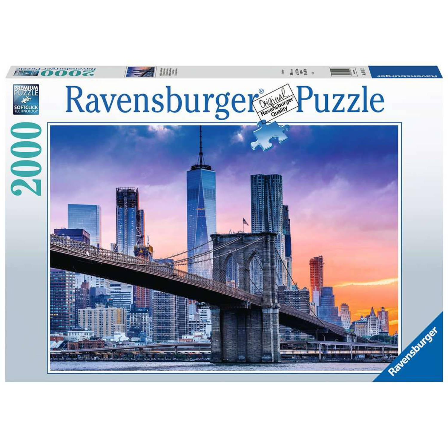 Ravensburger puzzel Van Brooklyn naar Manhatten 2000 stukjes