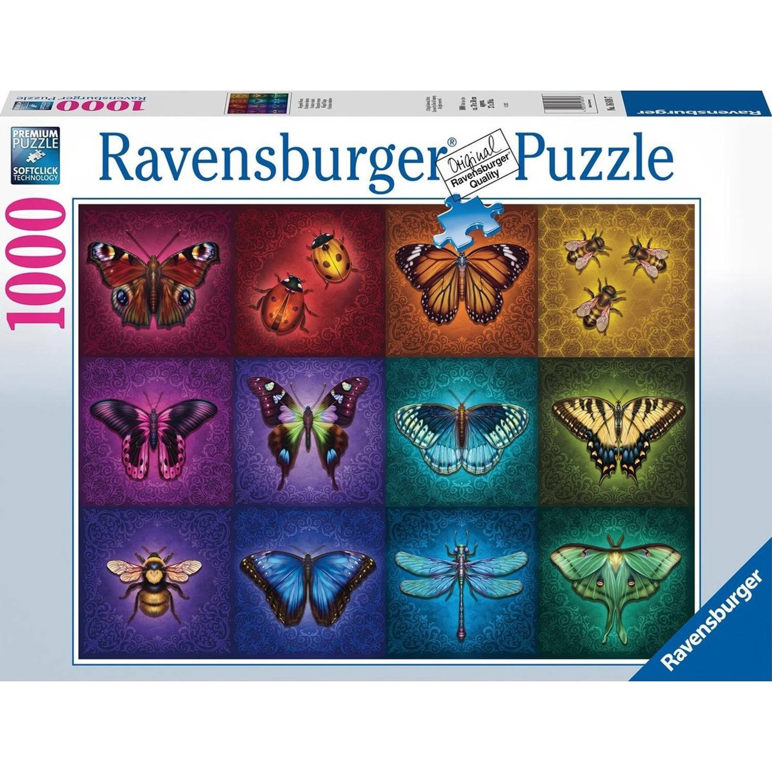 Ravensburger puzzel Gevleugelde dieren Legpuzzel 1000 stukjes