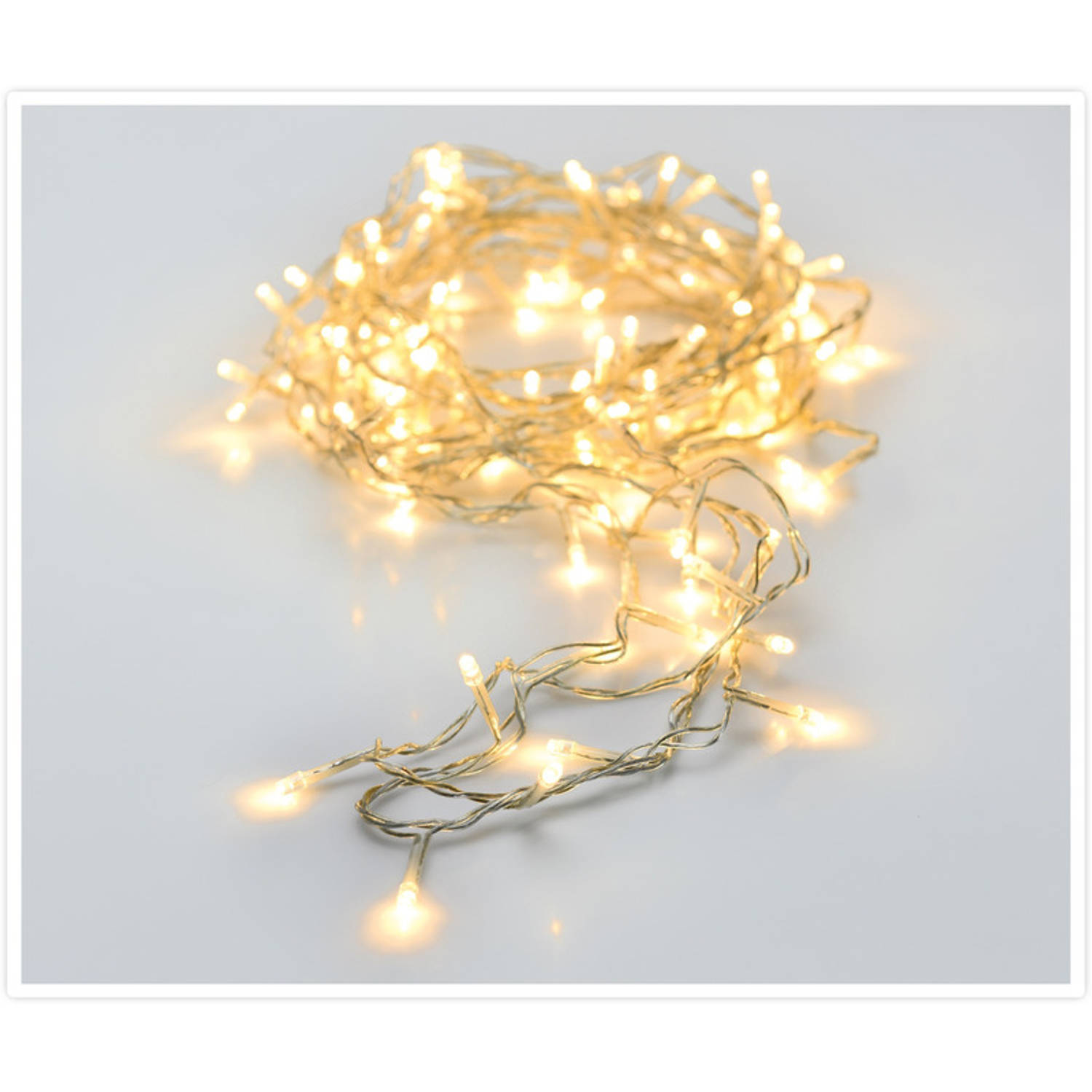 Feestverlichting Lichtsnoeren Met 80 Warm Witte Led Lampjes-lichtjes 6 Meter Kerstverlichting Kerstb
