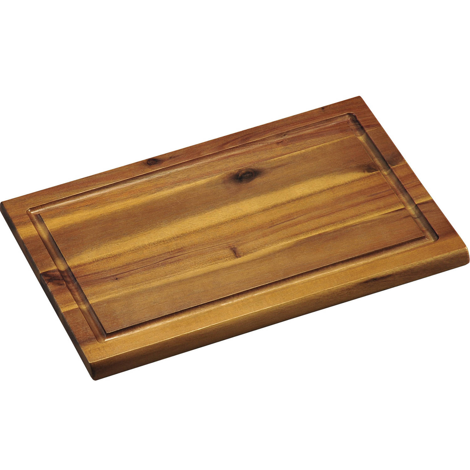 1x Rechthoekige acacia houten snijplanken 21 x 32 cm - Snijplanken