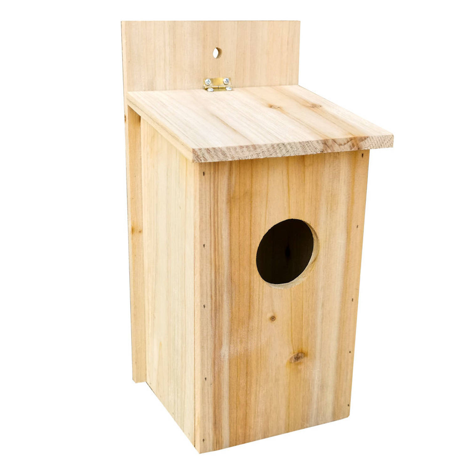 Decopatent® Vogelhuisje - Nestkastje voor Vogels - Naturel hout -