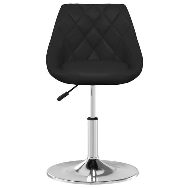 vidaXL Eetkamerstoelen 4 st kunstleer zwart