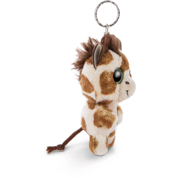 Nici sleutelhanger Giraffe Halla 9 cm polyester beige/bruin