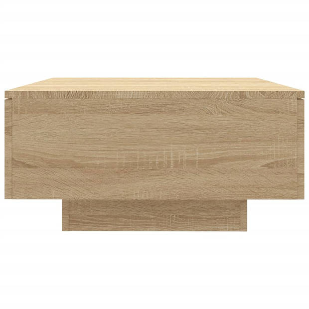 vidaXL Salontafel 90x60x31 cm bewerkt hout sonoma eikenkleurig