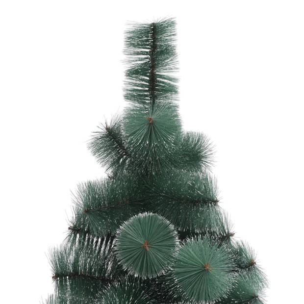 vidaXL Kunstkerstboom met standaard 210 cm PET groen