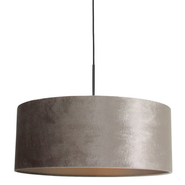 Steinhauer Hanglamp Sparkled light 8157 zilver velours kap goud