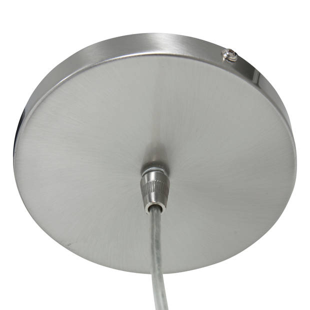 Steinhauer Hanglamp Sparkled light 8149 staal zilver velours kap