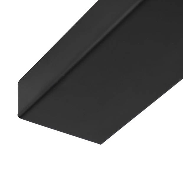 Freelight Plafondplaat L 125 cm x B 8 cm - zonder gaten - zwart