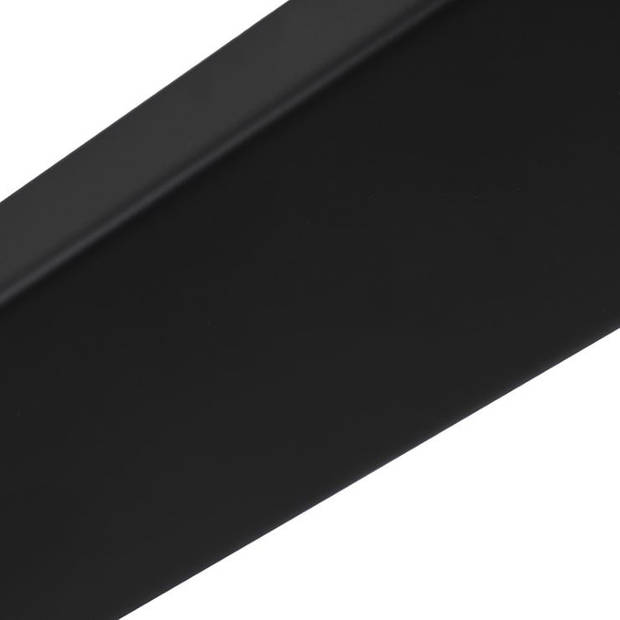 Freelight Plafondplaat L 100 cm x B 8 cm - zonder gaten - zwart