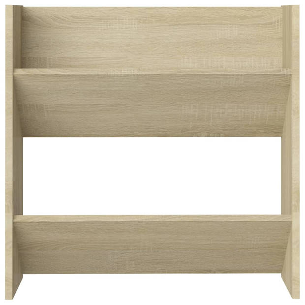 vidaXL Wandschoenenkasten 4 st 60x18x60 cm bewerkt hout sonoma eiken