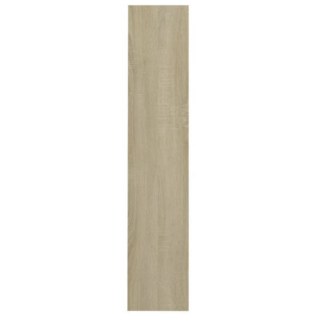 vidaXL Wandschoenenkast 80x18x90 cm bewerkt hout sonoma eikenkleur