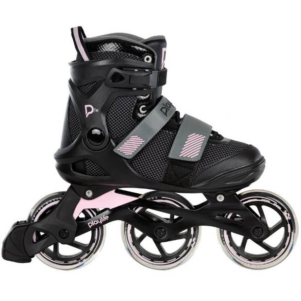 Playlife Fitness GT 110 inline skates 80A zwart/roze maat 41