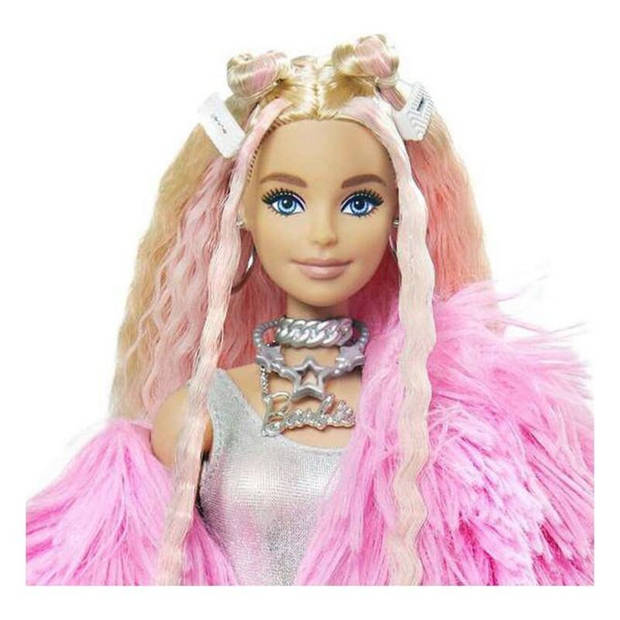 Barbie tienerpop Extra meisjes textiel roze/wit 15-delig