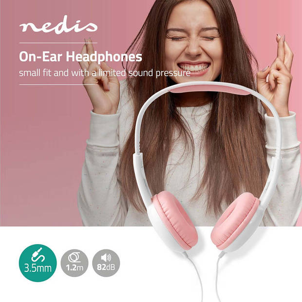 Nedis Bedrade On-ear Koptelefoon - HPWD4200PK