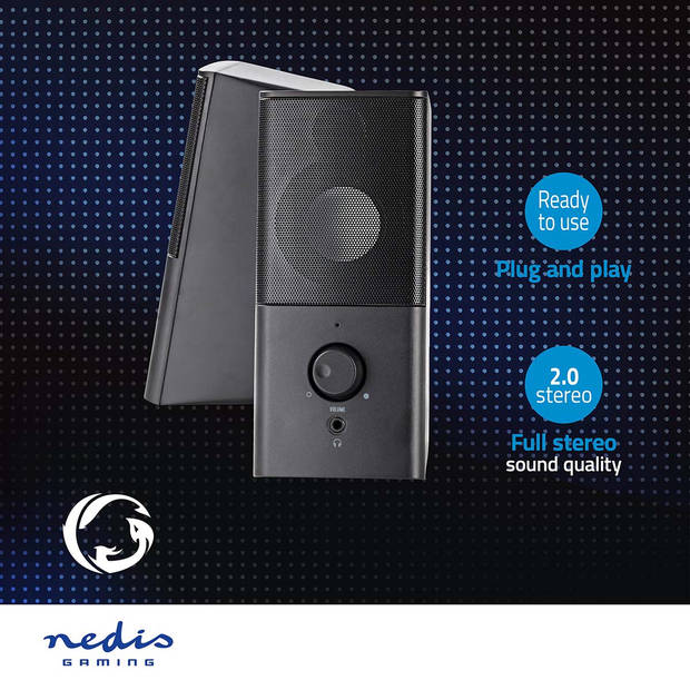 Nedis Gaming Speaker - GSPR10020BK