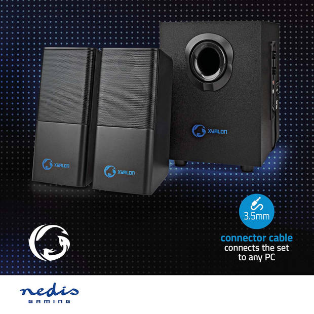 Nedis Gaming Speaker - GSPR10021BK
