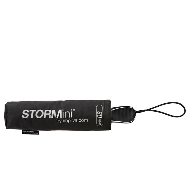 Stormparaplu - Antistorm paraplu -Stormparaplu - STORMini Aerodynamische opvouwbare stormparaplu Zwart - handopening