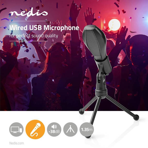 Nedis Microfoon - MICTU100BK