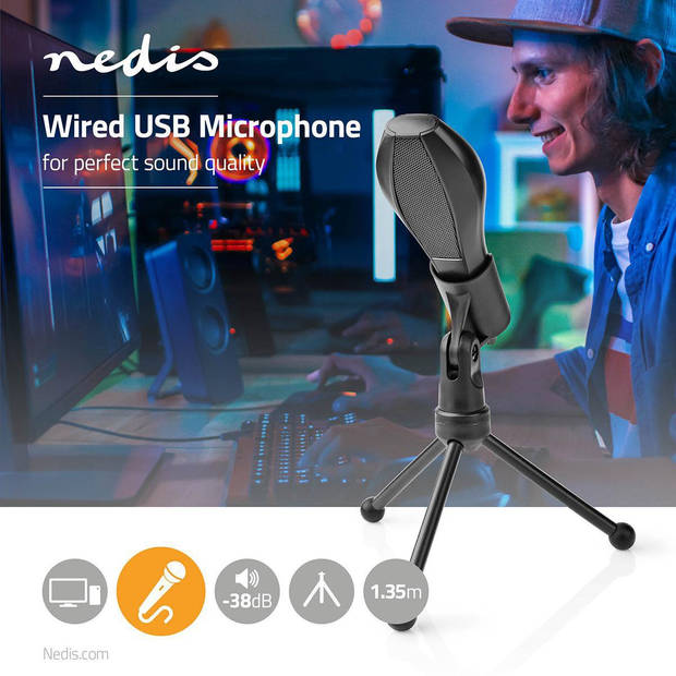 Nedis Microfoon - MICTU100BK