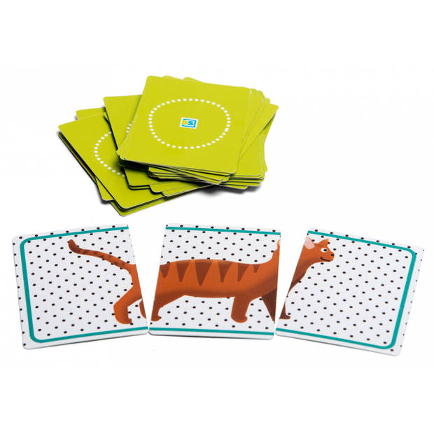 BS Toys kaartspel Animals junior 8,5 x 6 cm karton groen