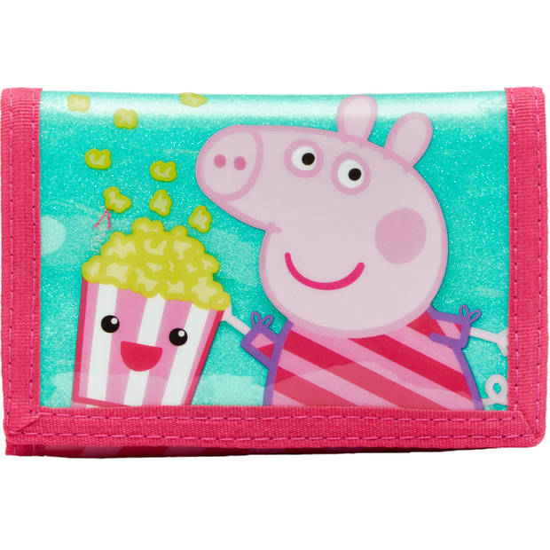 Nickelodeon portemonnee Peppa Pig Popcorn 13 cm polyester roze